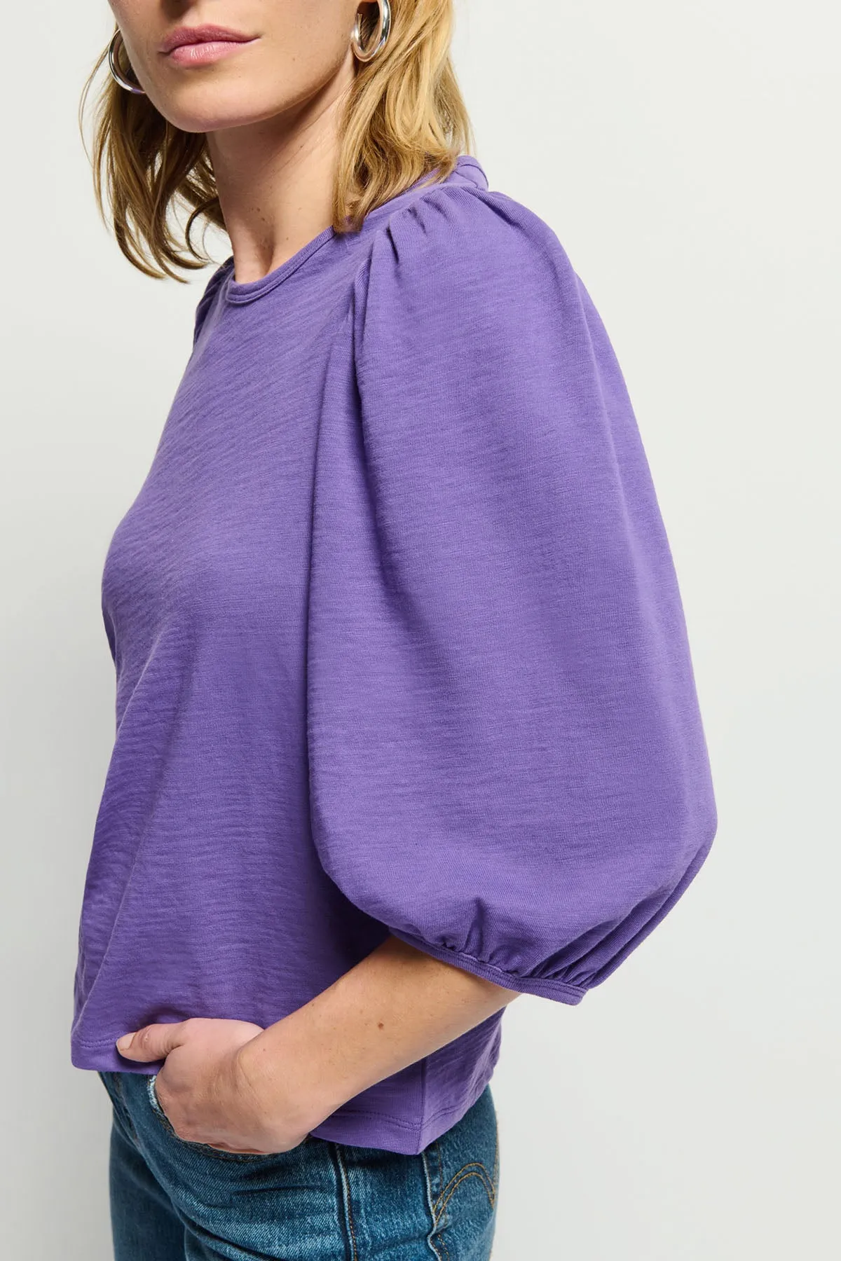 Evita Balloon Sleeve Top
