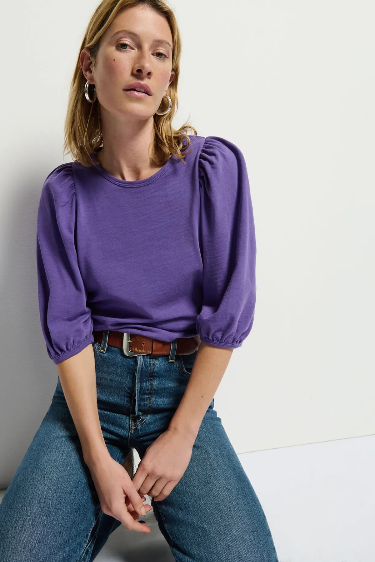 Evita Balloon Sleeve Top