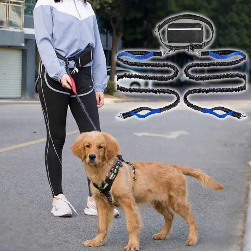 Hot Sale 49% OFFAdjustable Hands-Free Dog Lead with Waist Bag