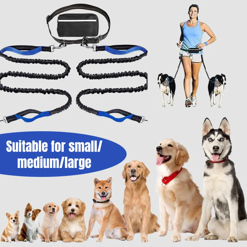 Hot Sale 49% OFFAdjustable Hands-Free Dog Lead with Waist Bag