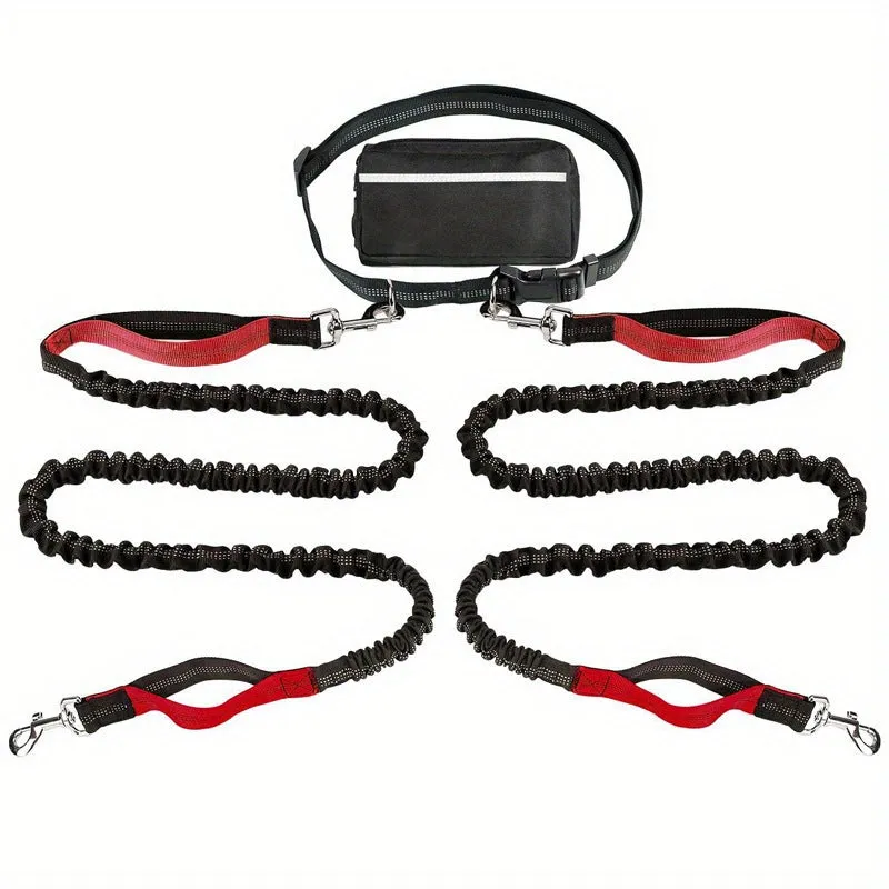 Hot Sale 49% OFFAdjustable Hands-Free Dog Lead with Waist Bag