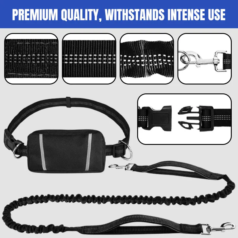 Hot Sale 49% OFFAdjustable Hands-Free Dog Lead with Waist Bag