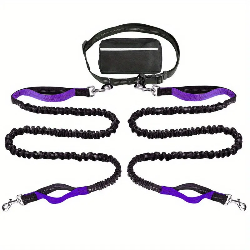 Hot Sale 49% OFFAdjustable Hands-Free Dog Lead with Waist Bag