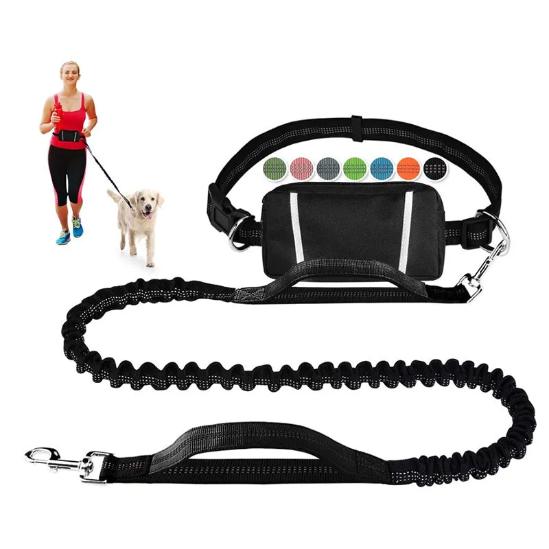Hot Sale 49% OFFAdjustable Hands-Free Dog Lead with Waist Bag