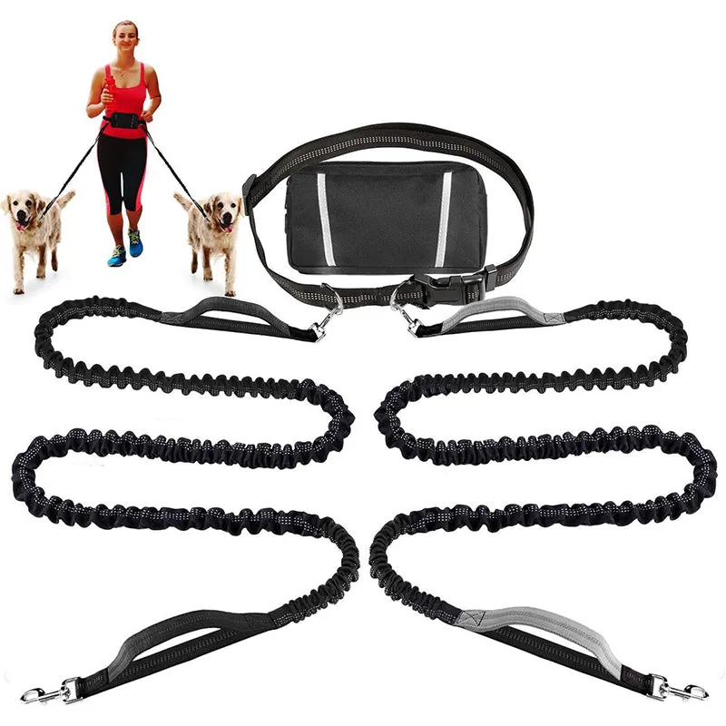 Hot Sale 49% OFFAdjustable Hands-Free Dog Lead with Waist Bag