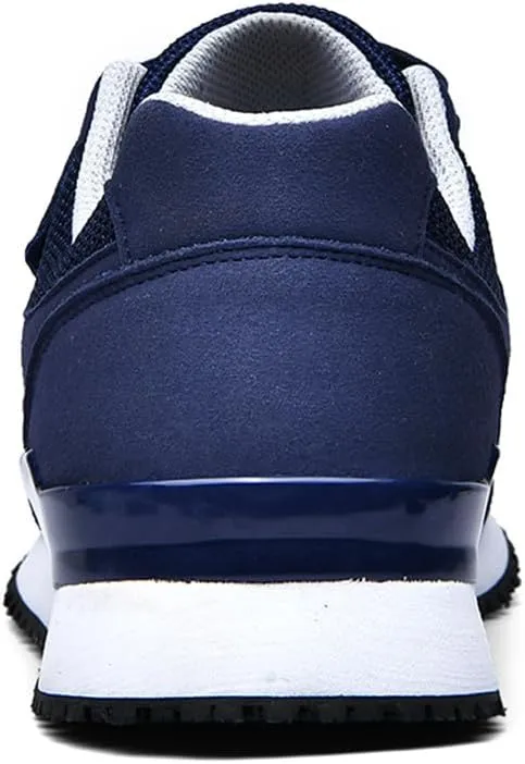LEADER SHOW Men Elderly Casual Comfortable Walking Shoes Lightweight Safety Flats Non-Slip Strap Sneakers