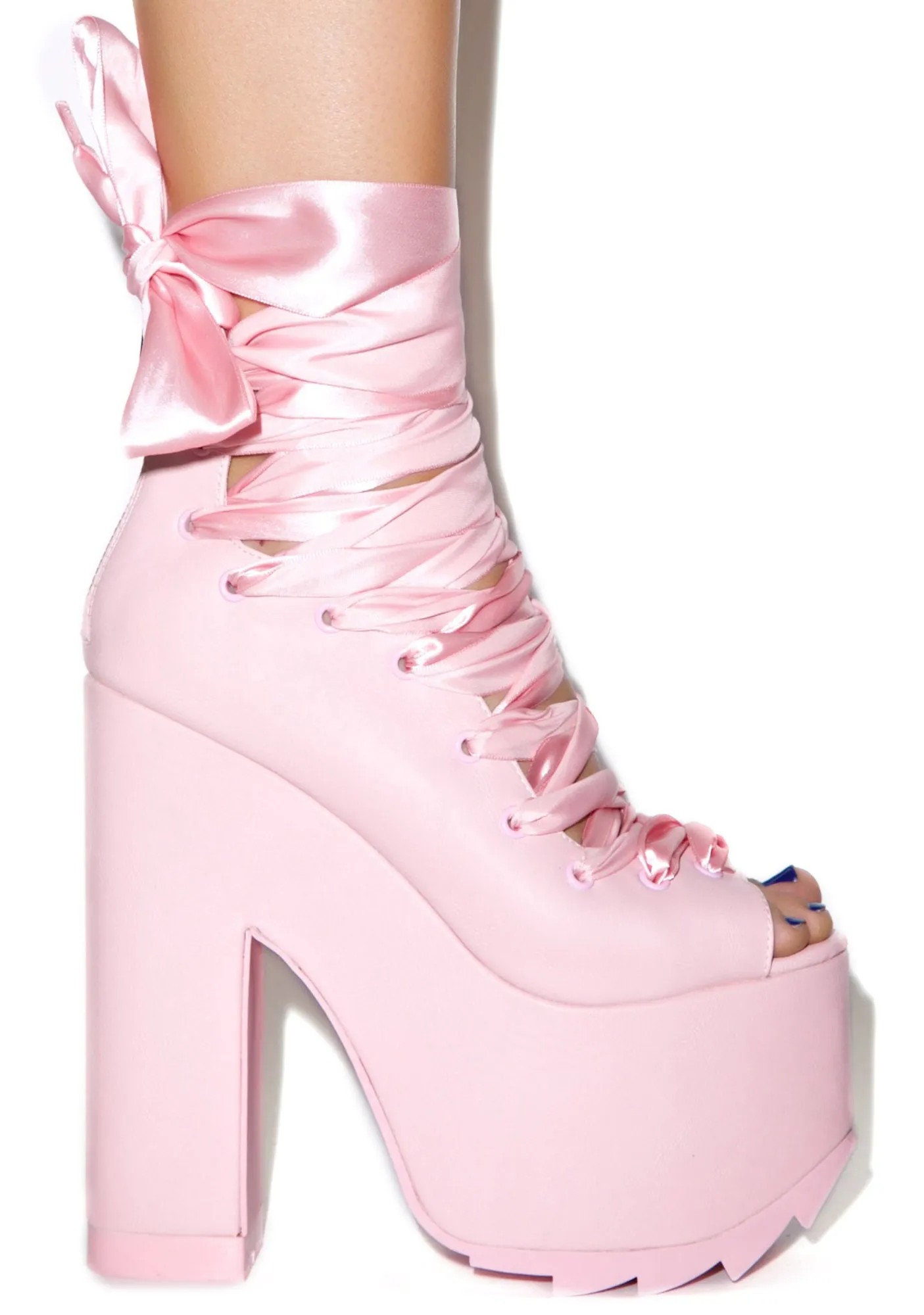 Pink Ballet Bae Platforms