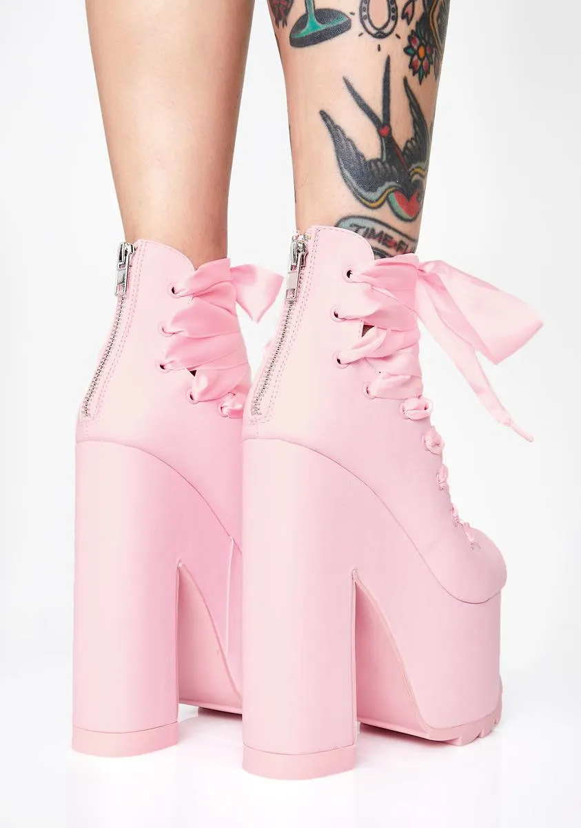 Pink Ballet Bae Platforms