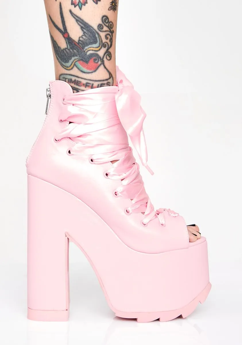 Pink Ballet Bae Platforms