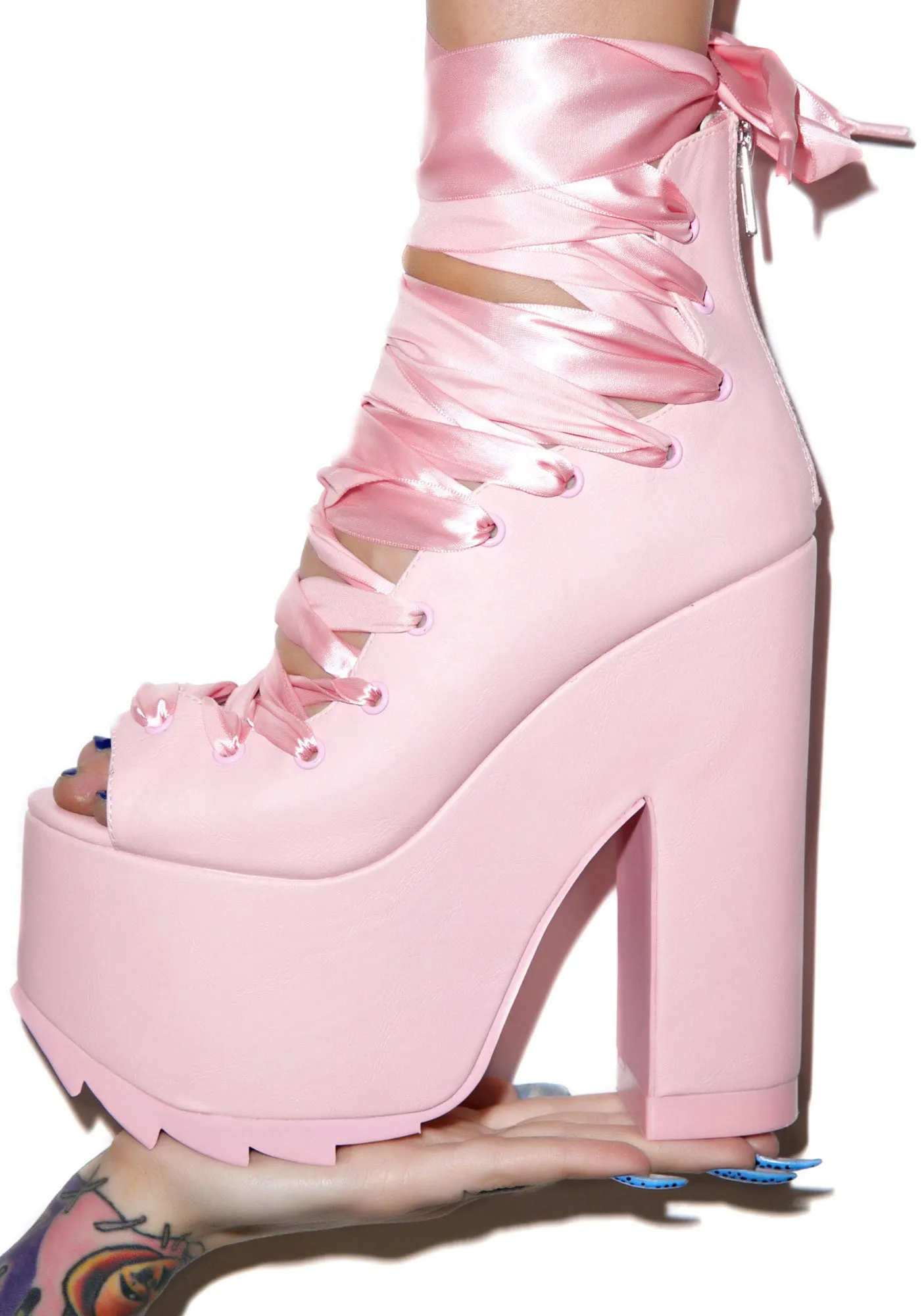 Pink Ballet Bae Platforms