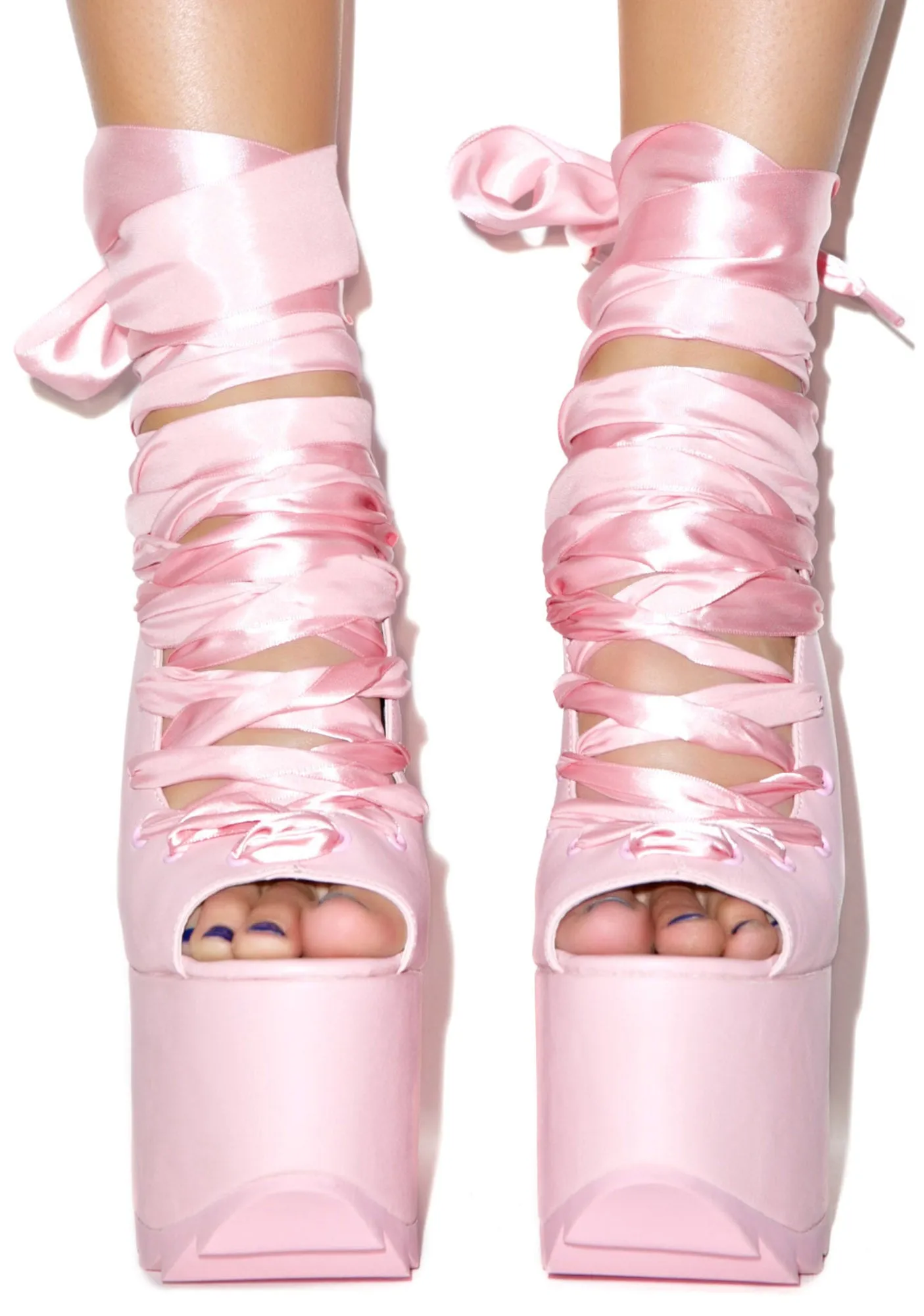 Pink Ballet Bae Platforms