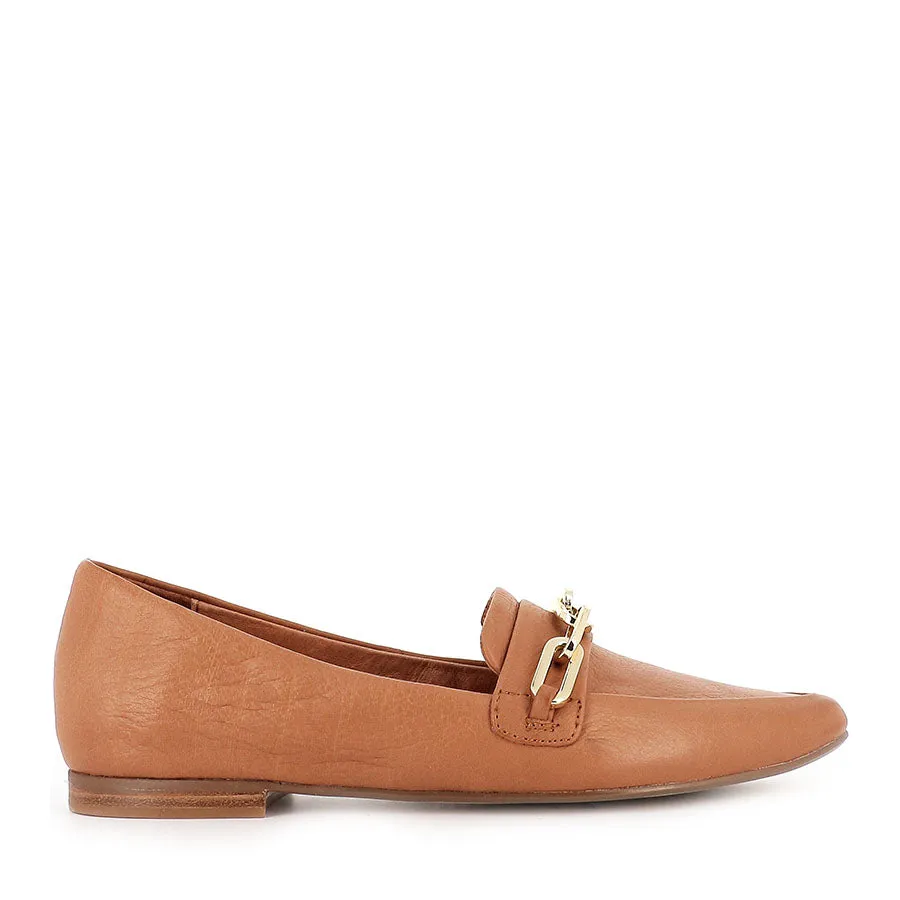 SHIRA - DARK TAN LEATHER