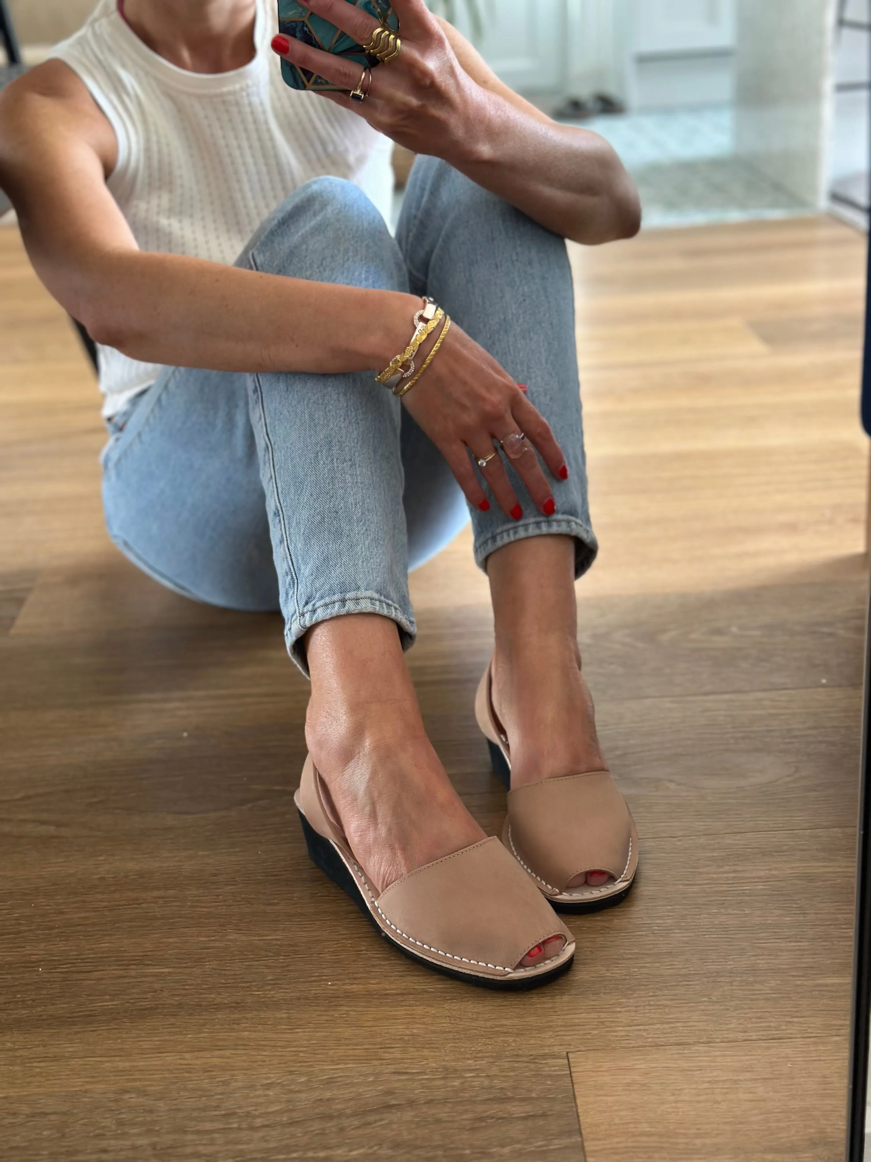 Tan Nubuck Lightweight Wedge