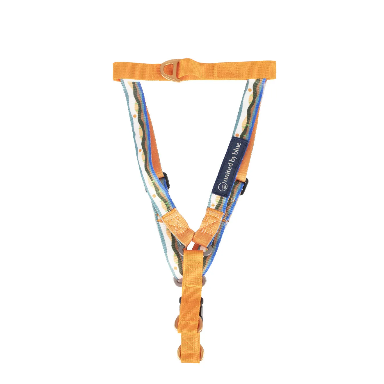 United by Blue Woven Dog Harness Marigold / Fresh Air