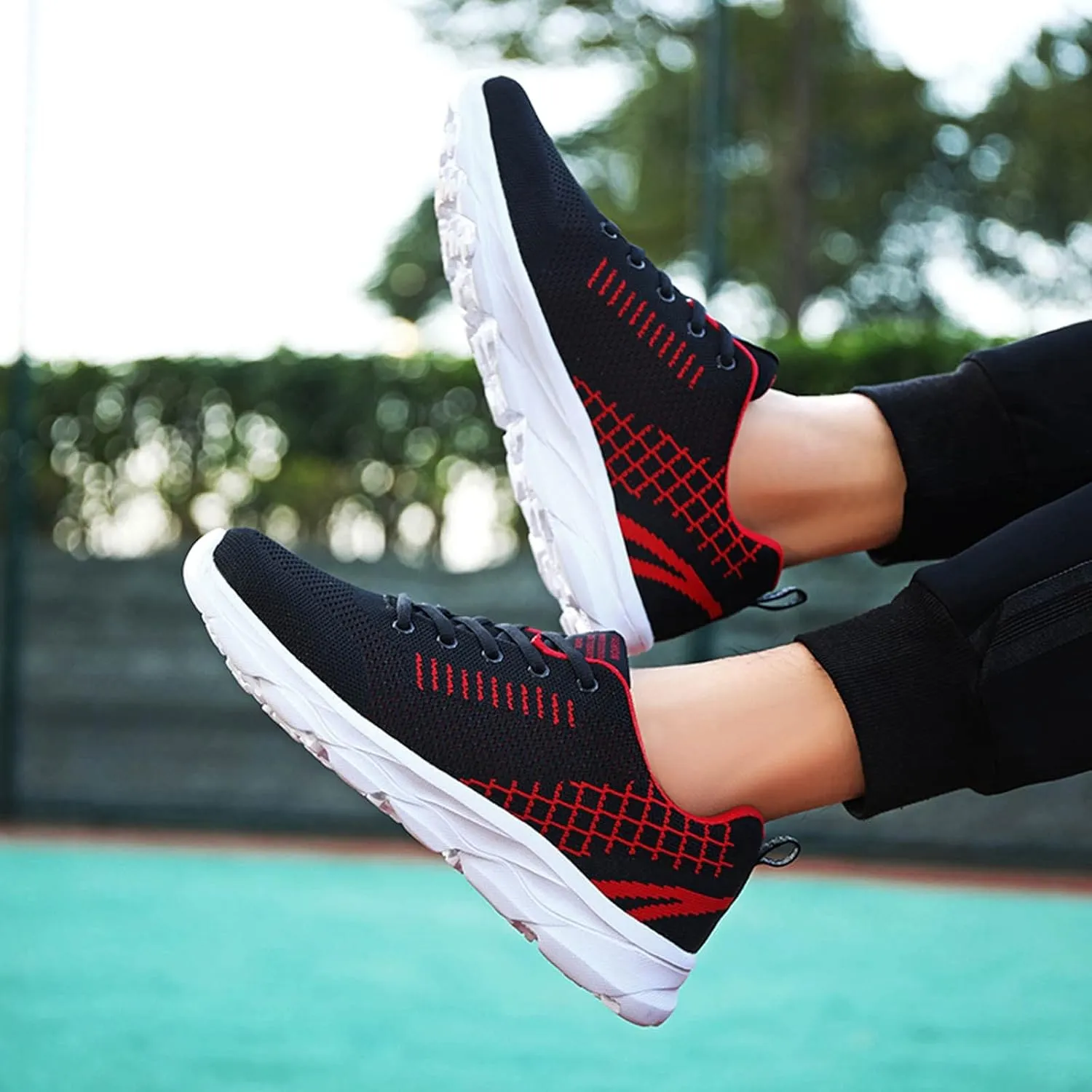 Womens Running Shoes Lightweight Breathable No Slip Running Shoes for Men Wide Width Women Casual Shoes Fashion Sneakers Black Tennis Shoe Trainers Shoe