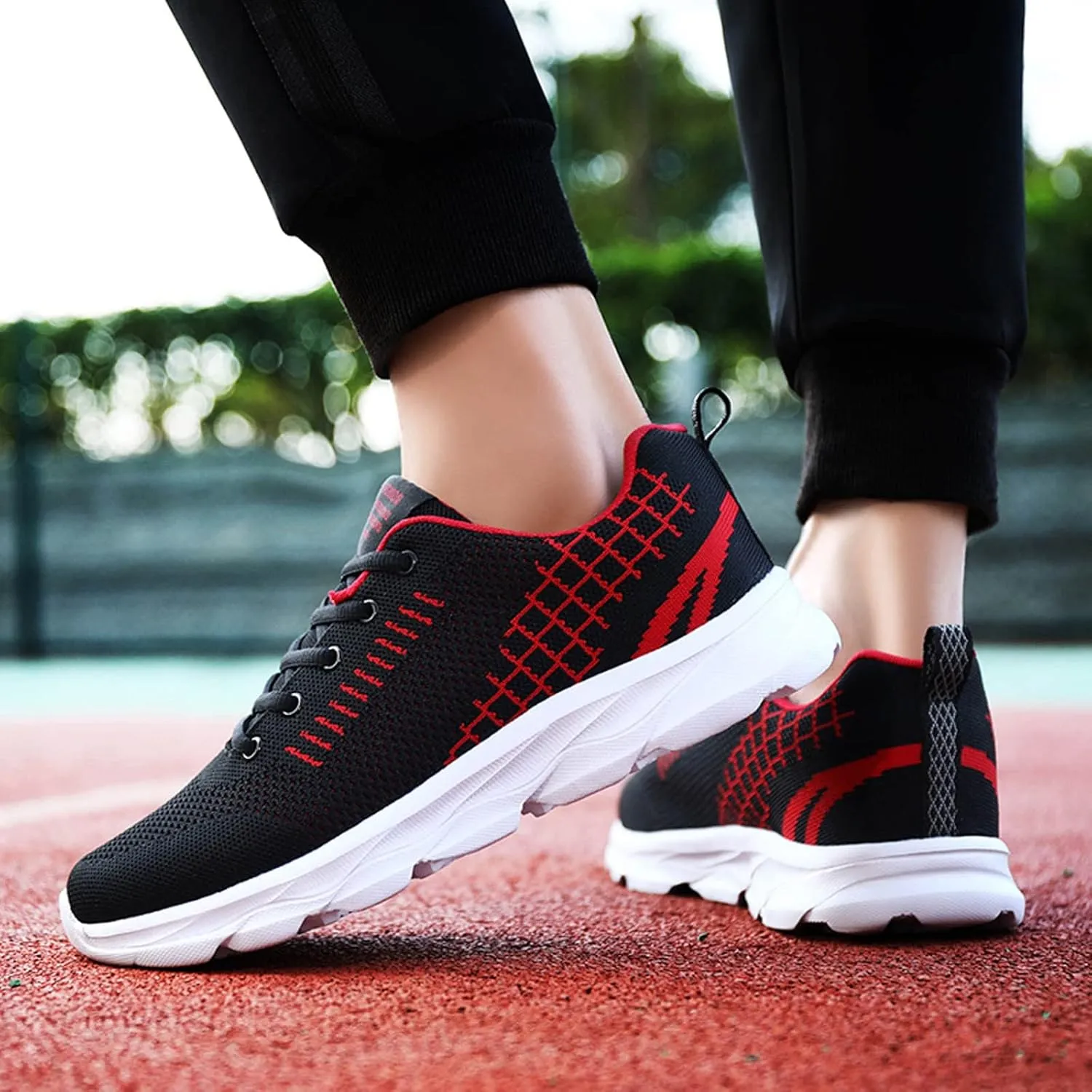 Womens Running Shoes Lightweight Breathable No Slip Running Shoes for Men Wide Width Women Casual Shoes Fashion Sneakers Black Tennis Shoe Trainers Shoe