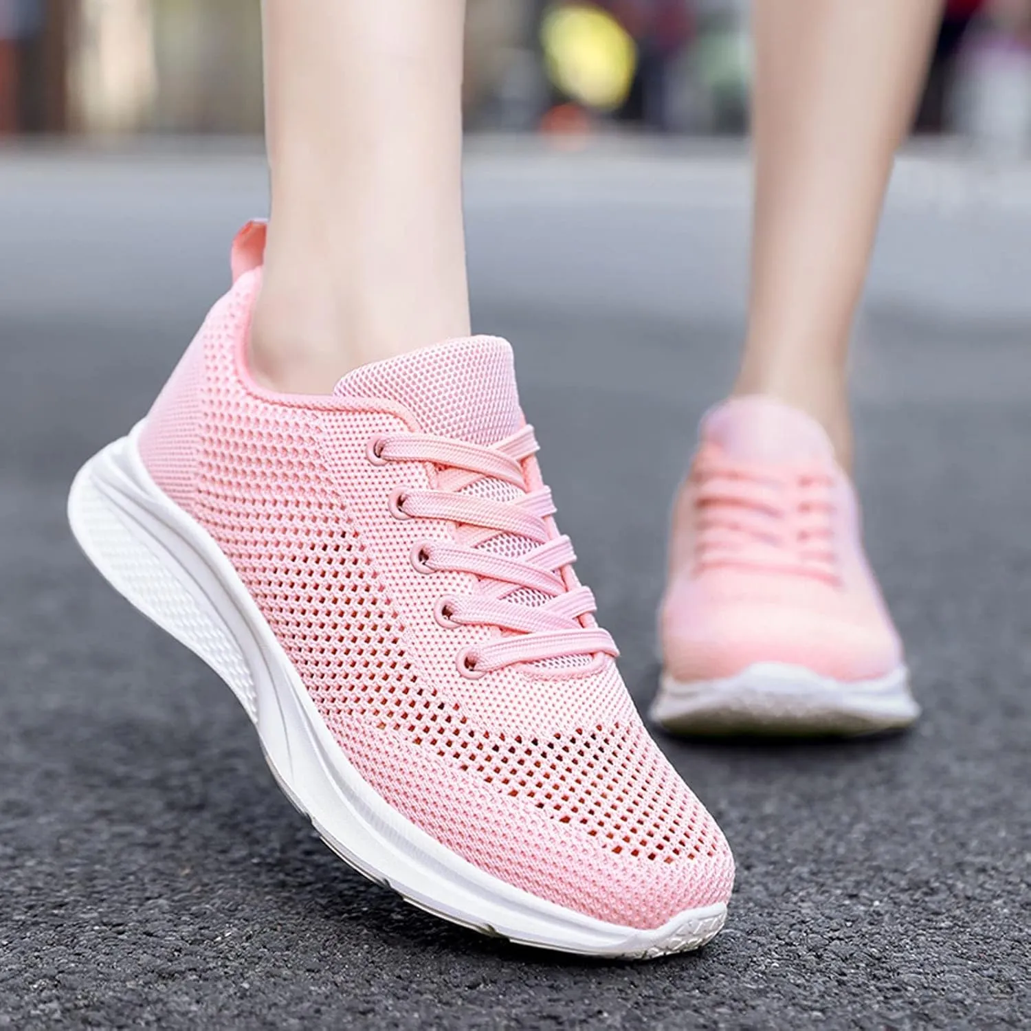 Women's Walking Shoes Lightweight Breathable Running Shoes Tennis Shoes Womens Gym Women Shoes Casual Women Shoes Sneakers Red Tennis Shoe Cross Trainer Shoe