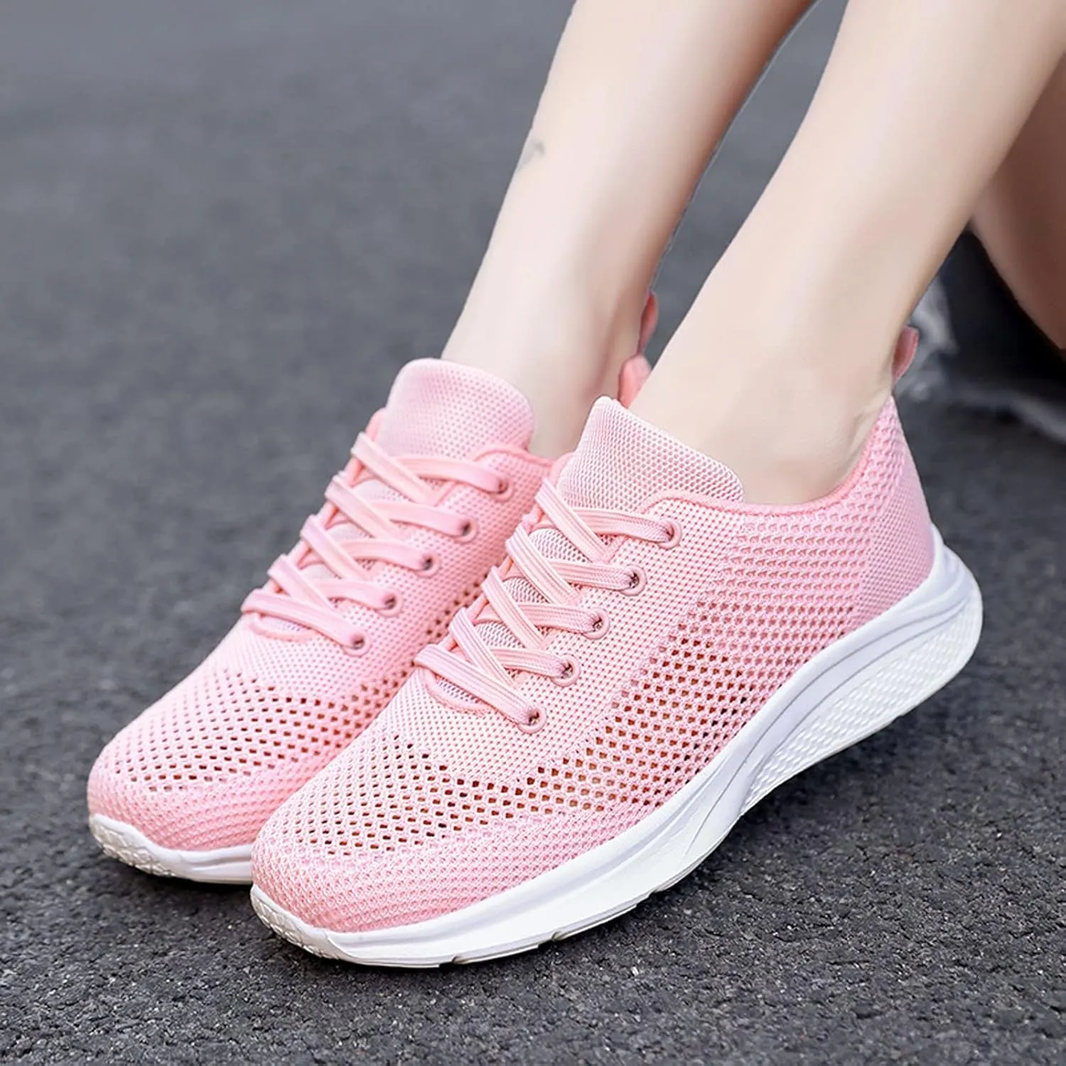 Women's Walking Shoes Lightweight Breathable Running Shoes Tennis Shoes Womens Gym Women Shoes Casual Women Shoes Sneakers Red Tennis Shoe Cross Trainer Shoe