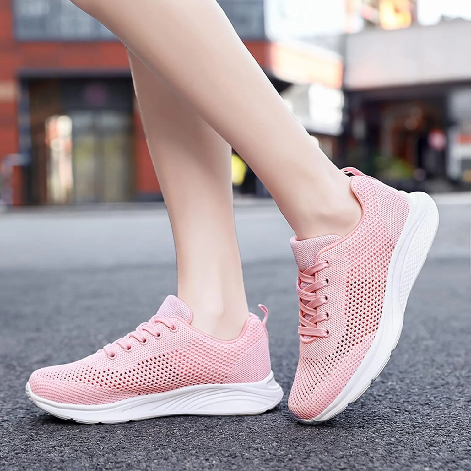 Women's Walking Shoes Lightweight Breathable Running Shoes Tennis Shoes Womens Gym Women Shoes Casual Women Shoes Sneakers Red Tennis Shoe Cross Trainer Shoe